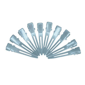 คลิปหนีบผมจระเข้และเป็ดโลหะสแตนเลสแบบมืออาชีพอุปกรณ์เสริมสำหรับจัดแต่งทรงผมการแบ่งโลโก้ตามสั่ง - Product Image 3