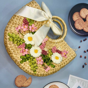 Bolso de mano de moda de jacinto de agua hecho a mano de Venta caliente diseñado con estilo contemporáneo que proporciona un agarre cómodo - Product Image 6