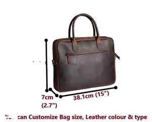 Sacs à dos pour ordinateur portable en cuir véritable léger pour hommes, écologiques, pour un usage quotidien, de haute qualité, design unique, couleurs personnalisées, vente chaude - Product Image 4