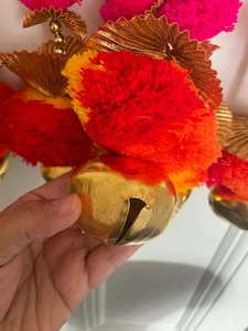 Pompom Gota String With Ghungroo Colourful Wedding <b>Decoration</b> Birthday Party Event Outdoor Garden <b>Halloween</b> Christmas <b>Decor</b> Idea - Product Image 3