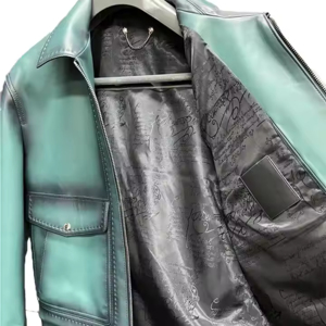 2025 Cactus maïs pomme plante veste en cuir végétalien BIO à base écologique dégradable en cuir veste imperméable - Product Image 2