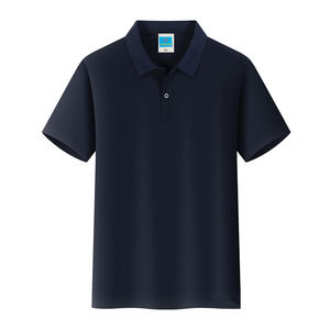 Camiseta de algodón Premium para hombre con cuello elegante versátil para días de trabajo y eventos semiformales al por mayor disponible - Product Image 2