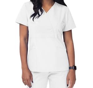 ชุดยูนิฟอร์มสปาร้านเสริมสวยแขนสั้นสำหรับผู้หญิง,เสื้อใส่ทำงานดีไซน์สวยสีล้วนขายส่ง - Product Image 5