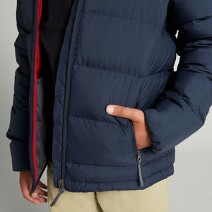 Veste matelassée à capuche slim de style urbain, col montant, tissu en toile, couleur personnalisable, respirante, écologique pour l'hiver - Product Image 4