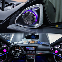 Kit d'éclairage d'ambiance C238 en gros pour Mercedes-Benz E-Coupé 2016-2022, avec cache-haut-parleur de porte rotatif 4D pour grille d'aération