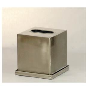 Porte-mouchoirs en métal de forme carrée pour la maison, les hôtels, la salle de bain, la décoration de table, boîtes à mouchoirs en or antique - Product Image 1