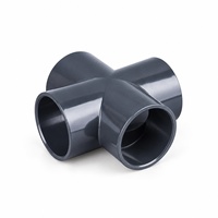 Raccord en croix UPVC de haute qualité de Chine, DN40 à DN100, 1-1/2 pouce à 4 pouces, raccord en croix PVC