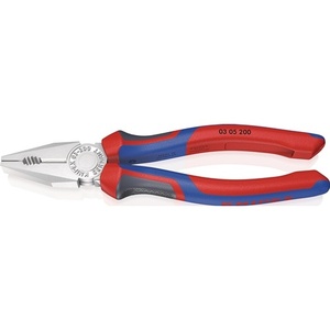 Pince combinée KNIPEX 200 mm avec poignées multi-composants chromées pour la pêche - Product Image 1