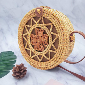 Bolsos de ratán modernos para mujer, Cartera de mimbre Bohemia, flexible, varios tamaños, venta al por mayor - Product Image 6