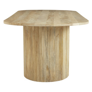 โต๊ะรับประทานอาหารไม้สไตล์อเมริกันทันสมัยเฟอร์นิเจอร์ทรงวงรีสำหรับวิลล่าและโรงแรม - Product Image 3