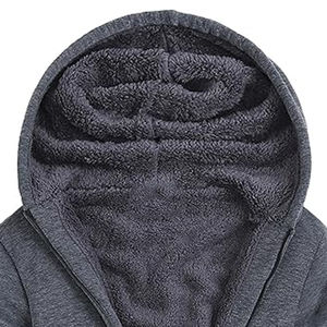 2025 nuevo estilo sudaderas con capucha para hombre cremallera de buena calidad 100% algodón cremallera completa calle para invierno venta en línea con servicio OEM - Product Image 2