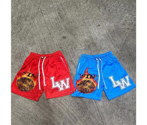 Short de survêtement en éponge française 100% coton à ourlet brut personnalisé pour hommes - Product Image 6