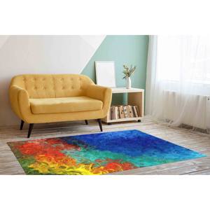 Alfombra Estampada con Diseño Colorido, Decoración Moderna para Oficina y Sala de Estar, Alfombra de Terciopelo - Product Image 2