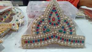 มงกุฎมุกุตไหมพรีเมียมทำมือ สำหรับพระพุทธรูป ใช้ในวัด จำหน่ายจำนวนมาก ราคาดีที่สุด - Product Image 2