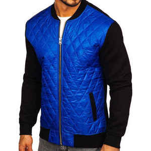 Bomber à col montant en cuir pour hommes personnalisé style de la rue hiver solide respirant séchage rapide avant prix de marque privée - Product Image 2