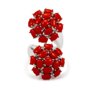 Bague géométrique plaquée rhodium 14 carats pour garçons - Product Image 2
