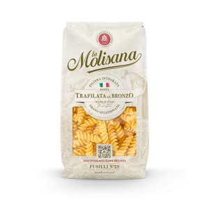 Pasta Molisana N. Fusilli di Grano Duro Non Raffinato 028, Confezione da 24 Pezzi, 500g - Product Image 1