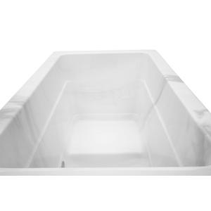 Baignoire en marbre blanc-anthracite NARSARA, baignoire à glace, baignoire de sauna, piscine de plongée froide - Product Image 3