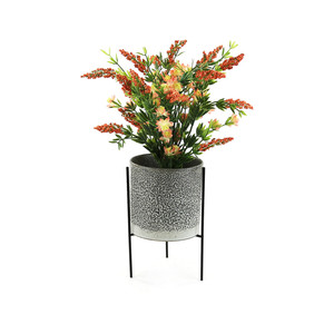 META011BK - Reversible Black Metal <b>Vase</b> <b>Stand</b> - 10.25 H - Product Image 3