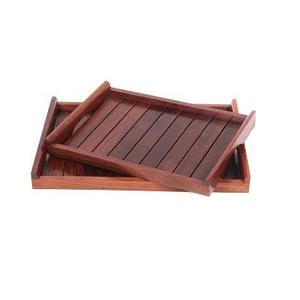 ถาดเสริฟไม้ ชา กาแฟ ขนมปัง อาหาร อาหารค่ํา ถาดเสริฟ ขนาดที่กําหนดเอง ถาดเสริฟไม้ - Product Image 1