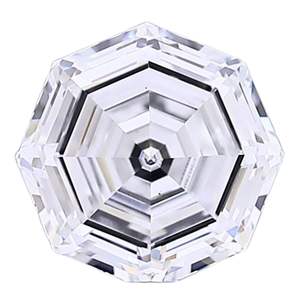 Diamant de laboratoire octogonal 4 carats F VS1 certifié IGI, taille octogonale, en vrac - Product Image 2