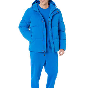 เสื้อโค้ทแบบพองมีฮู้ดเสื้อแจ็คเก็ตบุนวมสำหรับผู้ชายลำลองแห้งเร็วเสื้อแจ็กเก็ตผู้ชายพิมพ์ลายโลโก้ตามสั่ง - Product Image 2