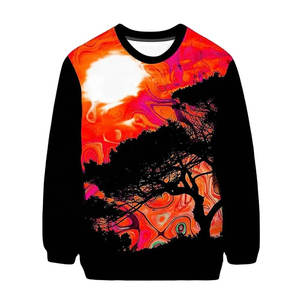 Meilleure qualité hommes poids lourd 100% français coton sweat doux hiver solide motif personnalisé impression Logo uni teint - Product Image 2