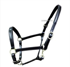 Cuero genuino caballo Halter suave cómodo acolchado diseño anatómico cuero Halter diseño liso Premium Headcollar fabricante - Product Image 1
