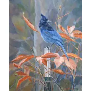 Debbie Hughbanks Art DHA076AT Metal artesanía pájaro acento azulejo hogar pared florero Decoración Para Boda colgante - Product Image 1