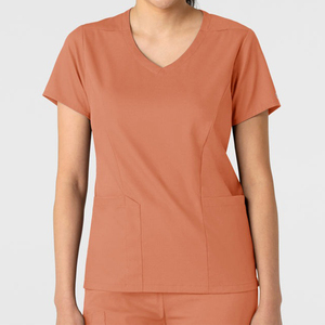 Premium <b>Scrub</b> Uniform Sets for Women Oversize Fit V-neck <b>Scrubs</b> <b>Top</b> & Yoga Jogger Pants with Pockets - Product Image 3