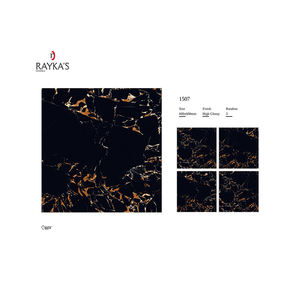 Venta caliente Diseño moderno 600*600mm Baldosa de porcelana brillante para el hogar 5mm de espesor para uso interior - Product Image 1