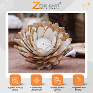 Large gamme de produits, fleurs artificielles en bois de sola écologiques, personnalisables, les plus vendues, copeaux de lotus pour la décoration intérieure - Product Image 2