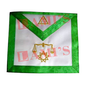 Tablier de rite écossais 8e degré maçonnique fabriqué en usine Tablier de régalia de francs-maçons personnalisé à vendre - Product Image 1