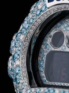 Reloj de Lujo Estilo Hiphop con Diamantes de Moissanita, Caja Estilo G, Joyería con Incrustaciones, Pasa el Test de Diamantes, Uso Diario con Correa de Goma - Product Image 2