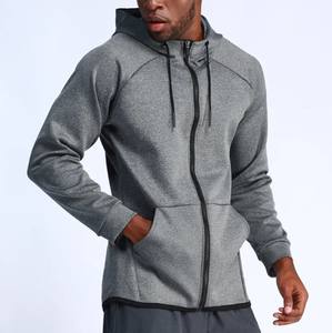 OEM Sweat à capuche intégral en coton et polyester de haute qualité avec fermeture éclair pour hommes Sweats à capuche avec fermeture éclair pour hommes - Product Image 4