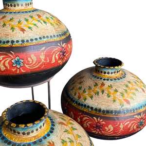 Maceta Cuadrada Vintage Pintada a Mano, Ecológica, para Interiores y Exteriores, para Plantar en la Sala de Estar, con Características de Drenaje - Product Image 4