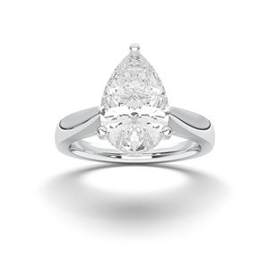 1.00 Carat F-G/VS Lab Grown Bague de fiançailles en diamant taille poire fabriquée à la main en or massif 10K14K18K Belles bagues en diamant - Product Image 6