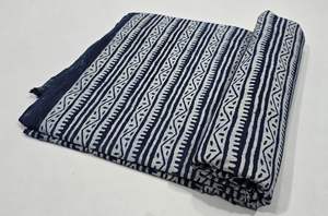 Jaipur ผ้าฝ้ายลายบล็อก100% ทำด้วยมือแบบดั้งเดิมผ้าฝ้ายระบายอากาศเป็นมิตรกับสิ่งแวดล้อม - Product Image 2