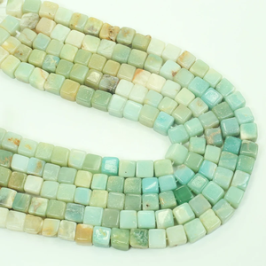 Perles de bijoux en opale en forme de cube 3D naturel lisse et fantaisie de 8mm cristaux mélangés pour la fabrication de bijoux en verre de guérison - Product Image 3