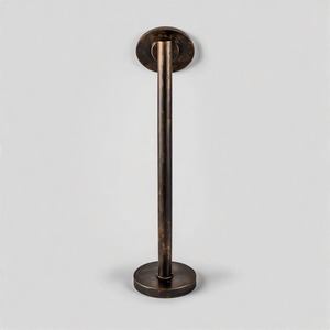 Poignée Aura noire Regal Edge Poignée de porte en laiton de qualité supérieure pour portes intérieures et extérieures Quincaillerie à tirer de designer de luxe - Product Image 2