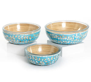 ถ้วยชามรับประทานอาหารเย็นสุดหรูสำหรับรับประทานอาหารแม่ไข่มุกทำด้วยมือเป็นมิตรกับสิ่งแวดล้อม - Product Image 5