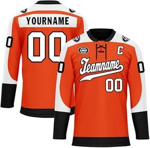 Vente en gros sur mesure unisexe de haute qualité confortable séchage rapide respirant 100% polyester ensemble d'uniformes de hockey sur glace à vendre - Product Image 5