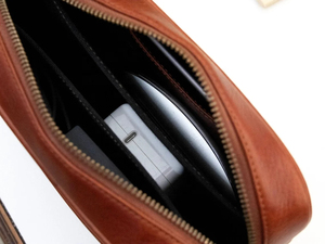 Trousse de Toilette en Cuir Organisateur de Voyage Capacité Moyenne Style Vintage Trousse à Cosmétiques Multifonction pour le Voyage - Product Image 6