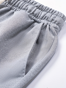 Conjunto de chándal de poliéster-Sudadera con capucha de color sólido y joggers con cordón con bolsillos-Manga larga 450gsm - Product Image 5