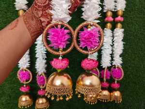 Guirnaldas de Flores de Jazmín para Decoración de Bodas Indias, Decoración Floral, Flores Artificiales, Fondo para Fiestas y Eventos - Product Image 5