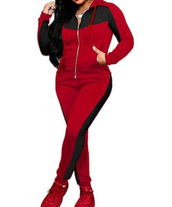 Romeo Industry 2025 automne voyage tenues pour femmes 2 pièces ensembles à manches longues survêtement Joggers demi fermeture éclair survêtement respirant avant - Product Image 1