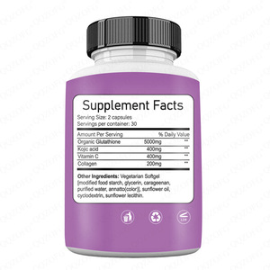 Cápsulas Veganas para el Cuidado de la Piel y el Acné, para Piel Grasa, Manchas Oscuras y Blanqueamiento de la Piel - Product Image 2