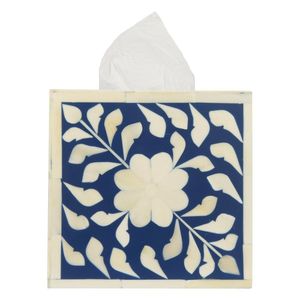 Modern <b>Leaf</b> Design Square Tissue Box Resin Inlay with Mother Pearl <b>Paper</b> Material for Home Car Party Hotels and Restaurants - Product Image 5