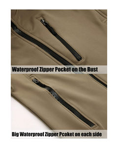 Chaqueta Softshell para Hombre, Talla Grande, 2025, Alta Calidad, Impermeable, Gruesa, con Forro de Piel de Oveja Cálida para Senderismo al Aire Libre en Invierno - Product Image 4