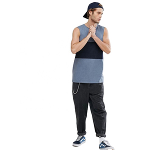 Camiseta sin mangas de algodón para hombre al por mayor, color y estampado personalizados, talla grande, ropa informal de verano, de secado rápido y transpirable - Product Image 4